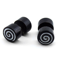 Horn Hypnotic Fake Plugs / Gauges Earrings